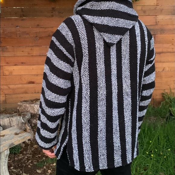 Black Baja Mexican Hoodie - Picture 2 of 3